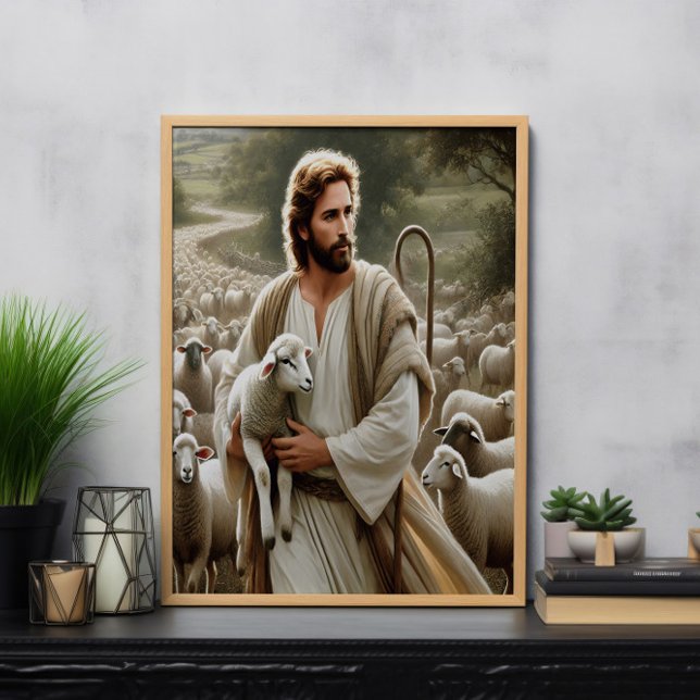 Poster Pastor Compaixão Com Relógio Suave (Criador carregado)