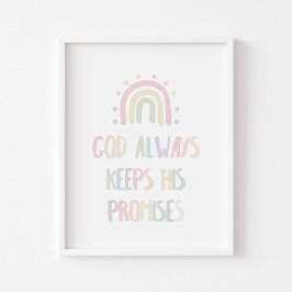 Poster Pastor de aquarela Deus cumpra suas promessas post