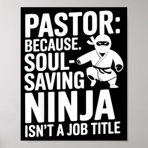 Poster Pastor Engraçado Humor Fé Cristã Liderança Piada