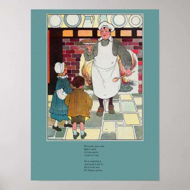 Poster Pat-a-cake, pat-a-cake, homem de Baker (Frente)