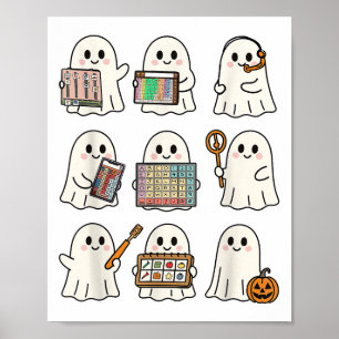 Poster Pat da Língua Ghost do Halloween Halloween