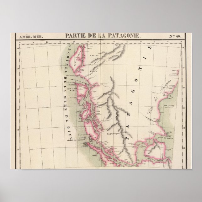 Poster Patagônia, América do Sul 40 (Frente)