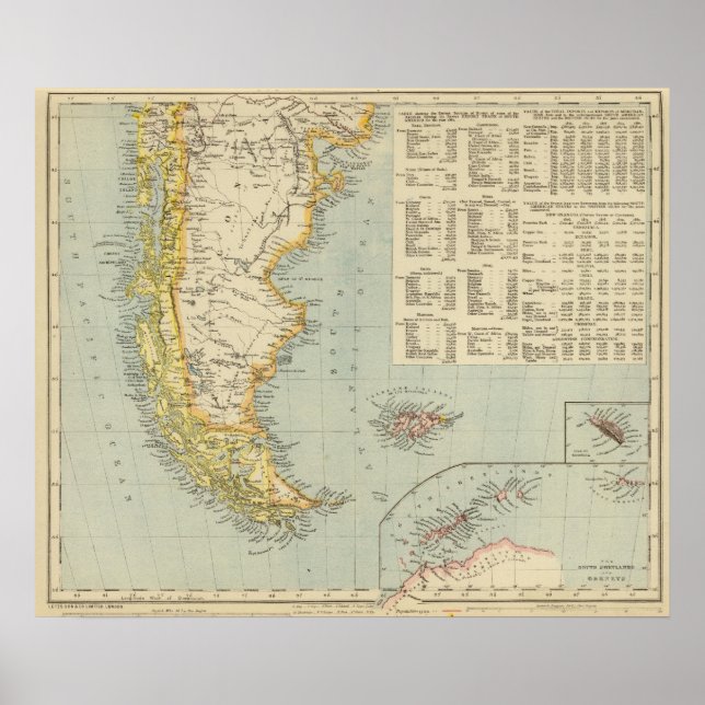 Poster Patagônia e Argentina (Frente)