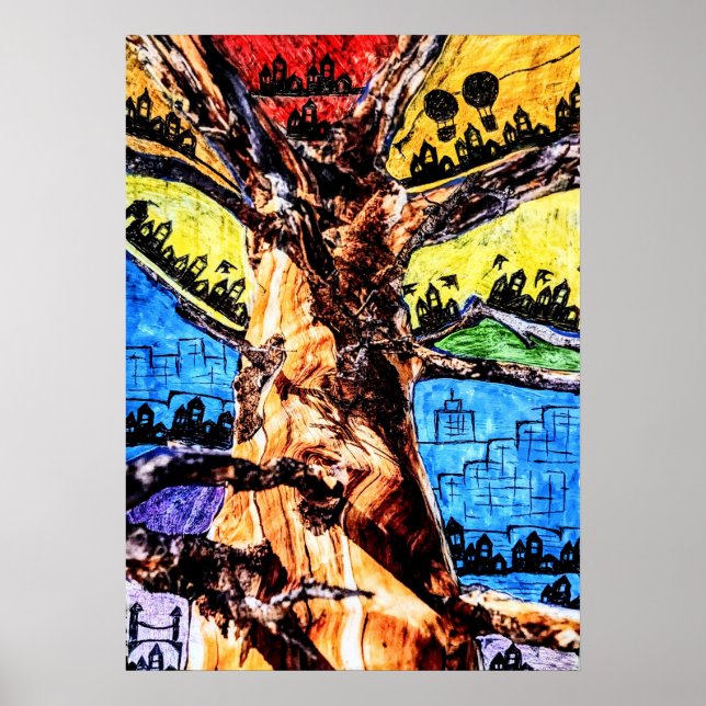 Poster Patagonia Treetown (Frente)