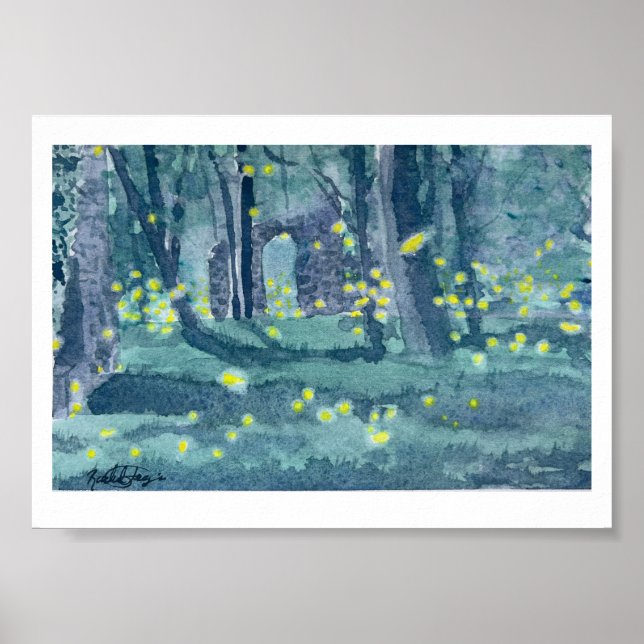 Poster Patapsco Valley Fireflies (Frente)