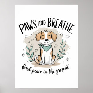 Poster Patas e Respiração - Meditação Mindígena Design de