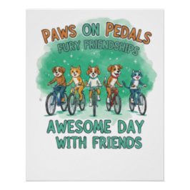 Pôster Patas nos Pedais: Um Dia Incrível com Amigos