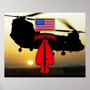 Pôster Patch de Vets de Ops Especiais do USASOC
