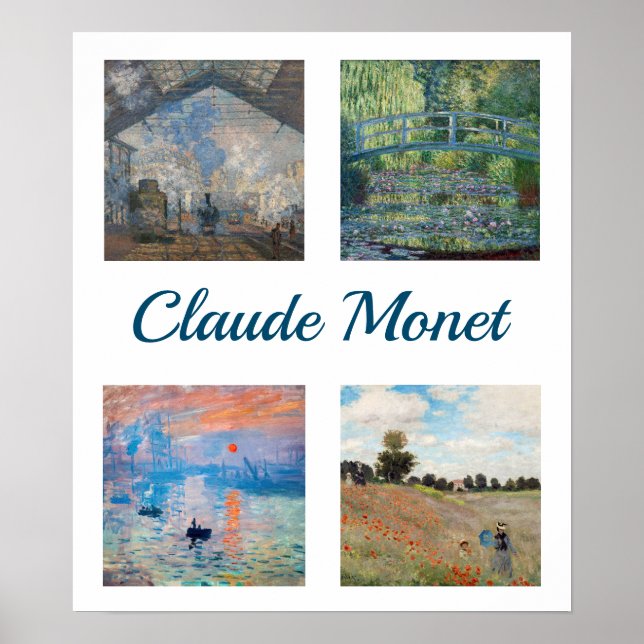 Poster Patchwork de Claude Monet (Frente)