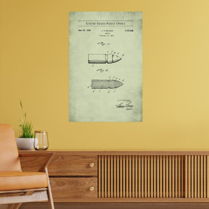 Poster Patente 1929 dos EUA 1767308 - Bullet