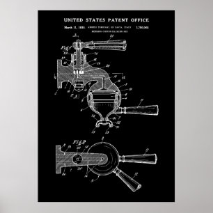 Poster Patente 1930 ESPRESSO COFFEE MACHINE
