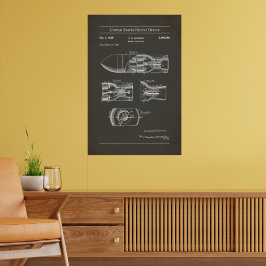 Poster Patente americana 2460289, 1945 - Projettil Rocket