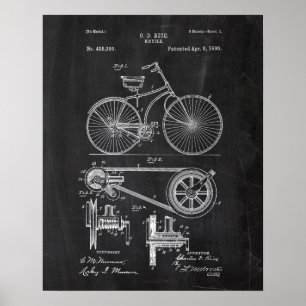 Poster Patente da bicicleta