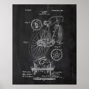 Poster Patente da bicicleta