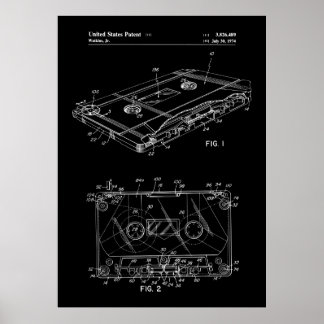 Poster Patente de fita cassete
