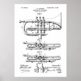 Poster Patente de Instrumentos Musicais De Vento