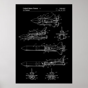 Poster Patente de Shuttle do Espaço
