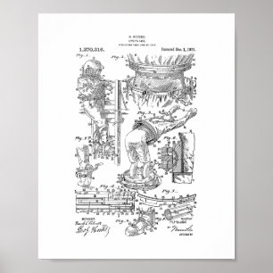 Poster Patente de Suit de Harry Houdini Diver