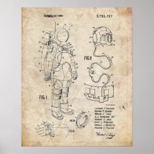 Poster Patente do Apollo Space Suit