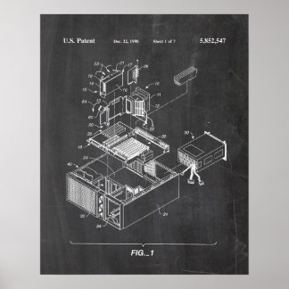 Poster Patente do computador