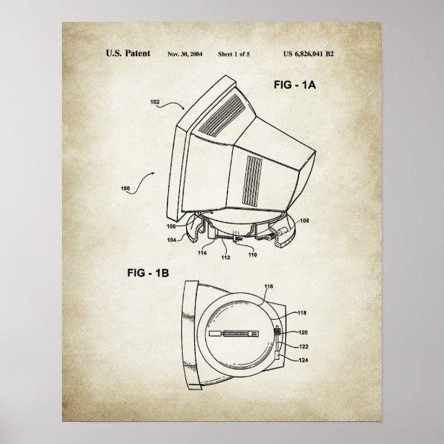 Poster Patente do computador (Frente)