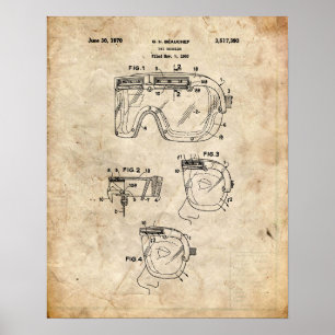 Poster Patente do esqui