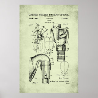 Poster Patente dos EUA - Bagpipe