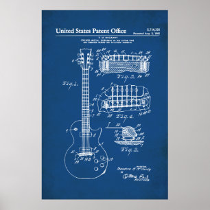 Poster Patente dos EUA - Guitarra Acústica