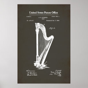Poster Patente dos EUA - Harp