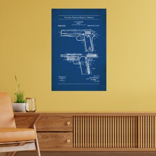 Poster Patente dos EUA - Procurando M1911