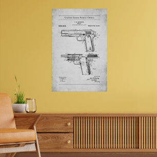 Poster Patente dos EUA - Procurando M1911