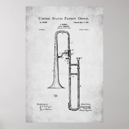Poster Patente dos EUA - Trombone