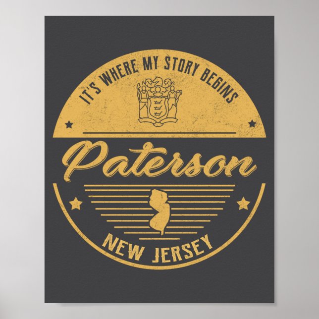 Poster Paterson Nova Jersey É Onde Minha História Começa  (Frente)