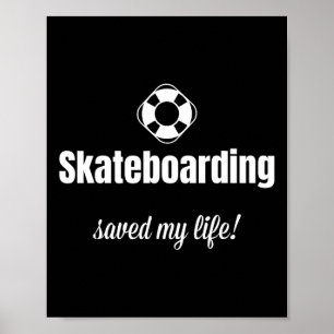 Poster Patinação divertida salvou a vida do skatista