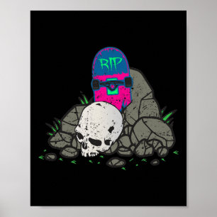 Poster Patinador de skate legal Tabuleiro de skate Tumba 