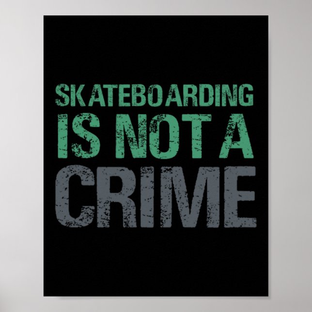 Poster Patinar Não É Crime (Frente)