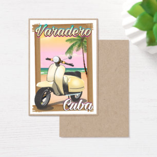 Poster patinete de de colheita de Varadero Cubano