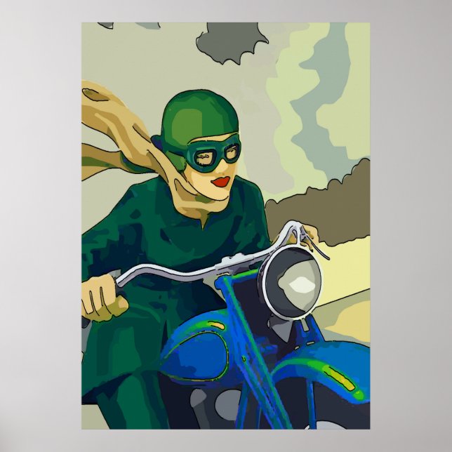Poster Patinete Girl, adicionar texto (Frente)