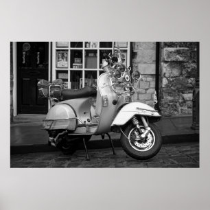 Poster patinete Mod vintage