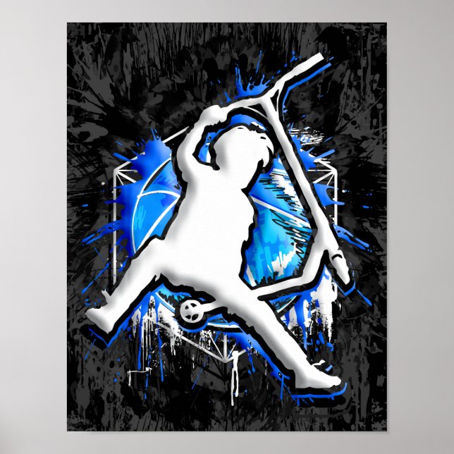 Poster Patinete Retroativo - Stuntscooter - Kick Stunt Pa (Frente)