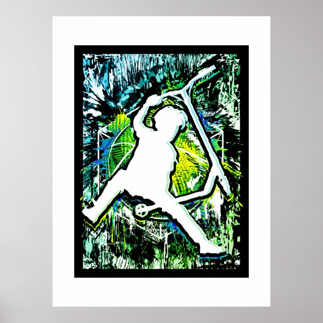 Poster Patinete Retroativo - Stuntscooter - Kick Stunt Pa (Frente)