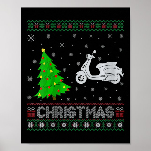 Poster Patinetes femininos Xmas Tree Lighting Fúcil Natal (Frente)