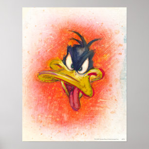 Pôster PATINHO DAFFY™ em Laranja