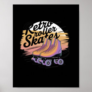 Poster Patins Retrô - Adesivo Vibes dos Anos 80 7