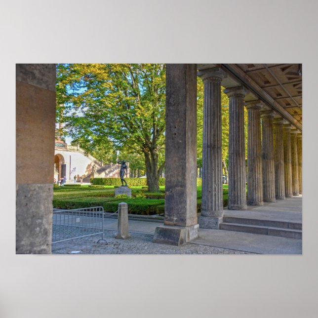 Poster Pátio da Colunata, Ilha do Museu, Berlim (Frente)