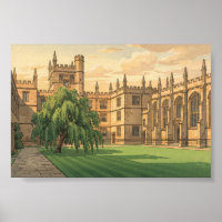 Pátio da Universidade de Oxford