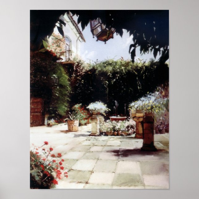 Pôster Patio de Córdoba/Courtyard in Cordoba (Frente)
