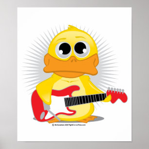 Poster Pato da guitarra elétrica