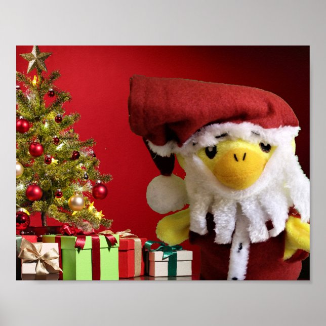 Poster Pato Danny Papai Noel.  Cartaz (Frente)