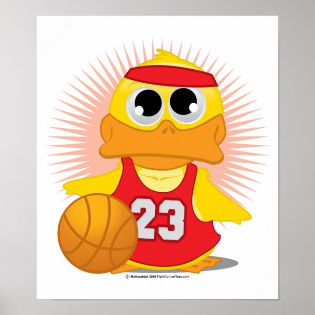 Poster Pato de Basquete (Frente)